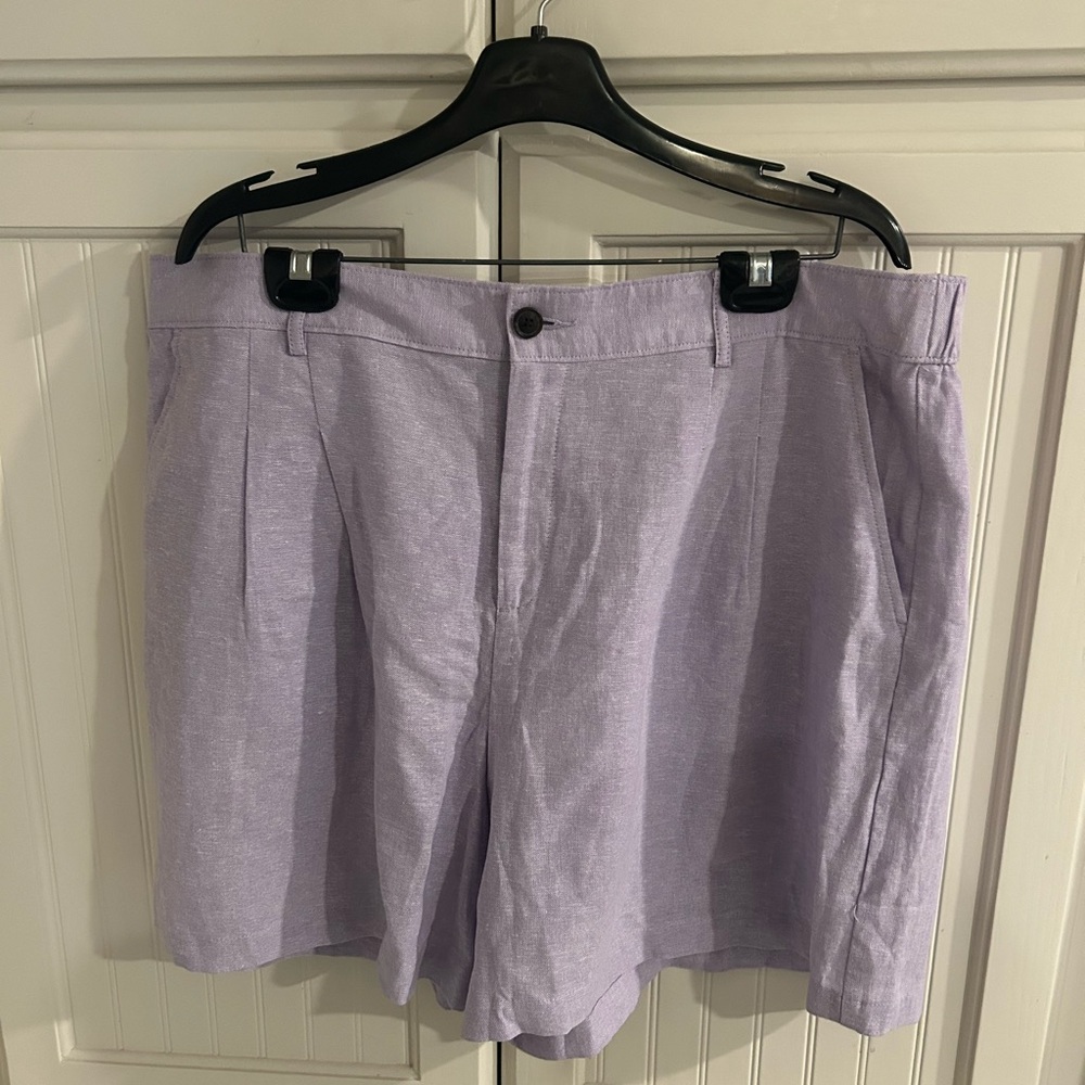 Liz Claiborne Women’s Linen Blend Lavender Shorts